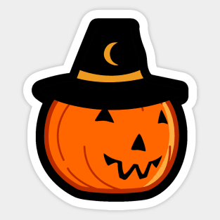 Halloween Pumpkin Looking Sticker